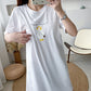 Breastfeeding dress Summer T-shirt Long Postpartum Breastfeeding Clothes Top Out Hot Mom Summer Breastfeeding Clothes