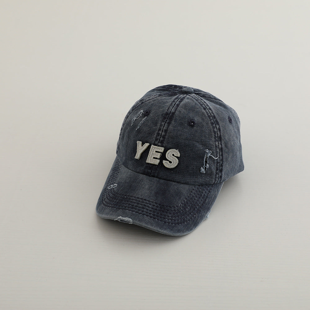Children's hat spring and autumn boys' peaked cap spring Western style baby baseball cap thin girl sun protection hat