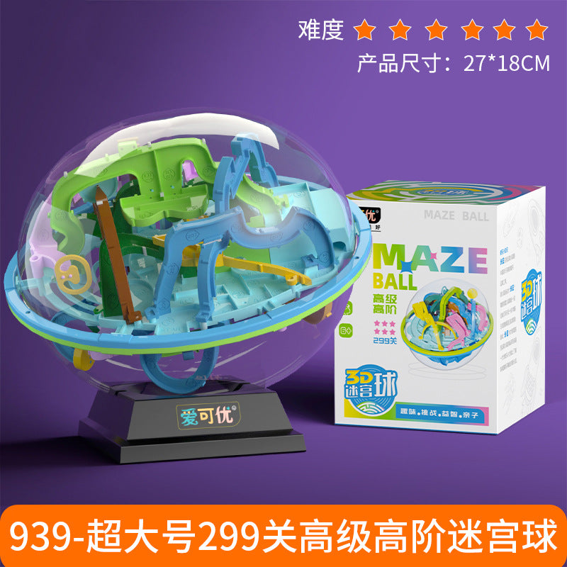 Cross-Border 3D Stereo Rubik's Cube Maze Walking Ball Toy Kidsren's Educational Play to Develop Concentration Balance Ball Maze Ball
