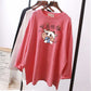 Pregnant Women's Autumn Cotton Top Mid-length Long-sleeved Loose Korean Fashion Trendy Mom's Pregnancy T-shirt Winter Base Shirt