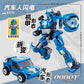 Little Luban Building Blocks Children's Educational Assembled Car Model Transforming Mecha Robot Compatible with Lego Boy Toys