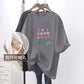 Breastfeeding Clothes Summer Outgoing Fashion Mid-length T-shirt Breastfeeding Top Side Opening Temperament Hot Mom Breastfeeding Clothes