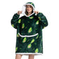 Composite Thermal Clothing Tv Blanket, Extra Long and Thick, Home Wear, Outdoor Mid-Length Pajamas, Flannel, Can Be Worn Outside, Couple Style