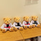 Taekwondo bear doll plush toy teddy bear doll doll martial arts hall activity gift can add LOGO