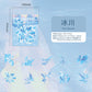 Pet Sticker Pack Crystal Story Series Crystal Ore Silver Hot Stamping Die-Cut Journal Decoration Stickers Cross-Border