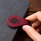 European-Style Retro Genuine Leather Magnetic Bookmarks, Creative Magnetic Planner Markers, Student Reading Page Clips, Magnetic Bookmarks