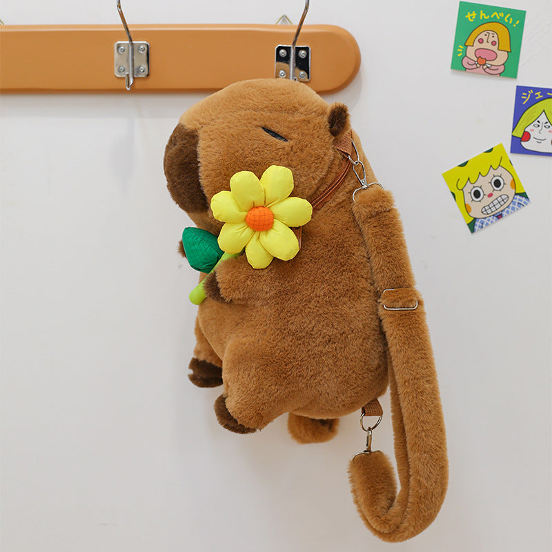 Wholesale Capybara Capybara Backpack Plush Toy Doll Backpack for Girls Birthday Gifts