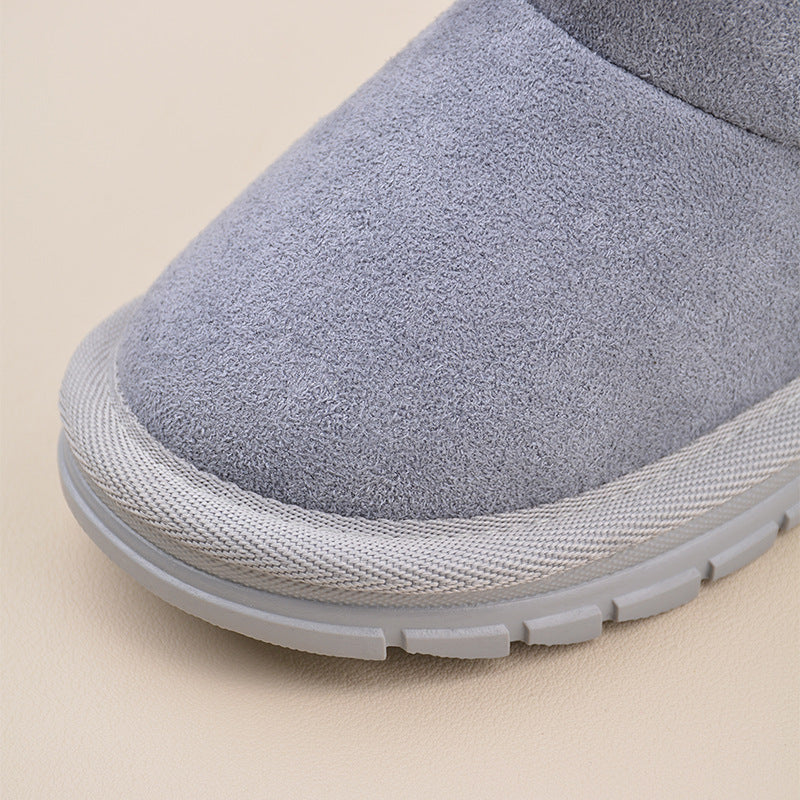 Winter Baby Girl's Fleece-Lined Warm Children's Snow Boots Casual Velcro Boys' Baby Short Boots Cross-Border Wholesale