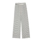 Maternity fleece-lined Black and White Striped Towel Velvet Wide Leg Pants Autumn and Winter New Loose Drawstring Sports Pants Casual Pants