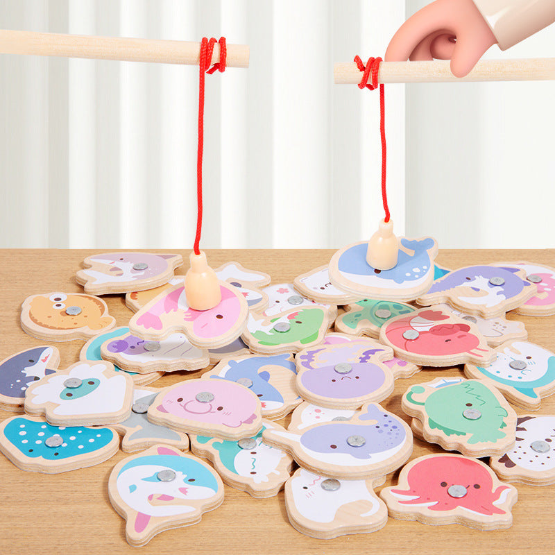 Fishing Toys for Children, Magnetic Early Education for Girls, Infants and Toddlers, Boys, One-Year-Old Educational Baby Teaching, Brain-Stimulating Toys