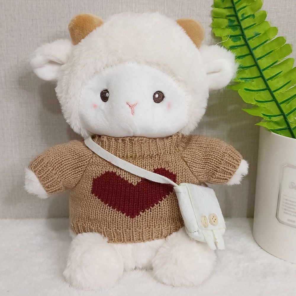 Internet Celebrity Poko Plush Toy Cartoon Belle Sheep Doll Dressed up as a Little Sheep, a Gift for Girls