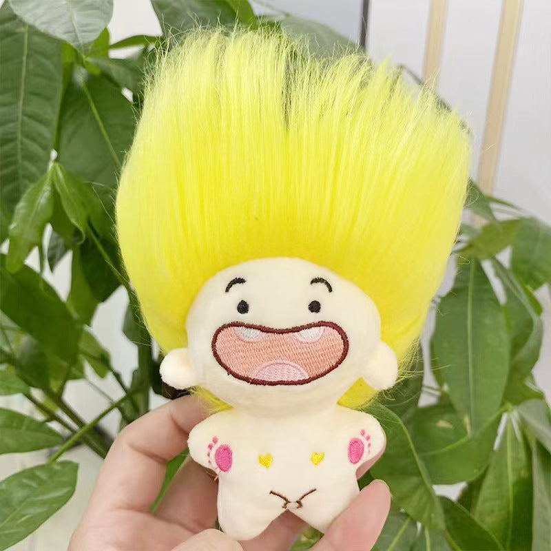 Twelve Zodiac Funny Toothless Cotton Doll Keychain Xiaohongshu Pendant Plush Toy Wholesale Cartoon