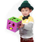 Children's educational geometric shape cognitive matching square plastic building blocks kindergarten baby intelligence box toys