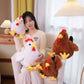New Cute Big Cock Doll Cross Border Plush Toy Hen Doll Girl Sleeping Pillow Home Decorations