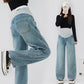 Pregnant Women's Jeans Spring Outer Wear 2025 New Abdomen-supporting Pregnant Women's Spring Wear Scimitar Pants Pregnant Straight Pants