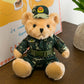 Police Bear Doll Traffic Police Bear Doll Uniform Fire Suit Teddy Bear Plush Toy Internet Red Bear Doll