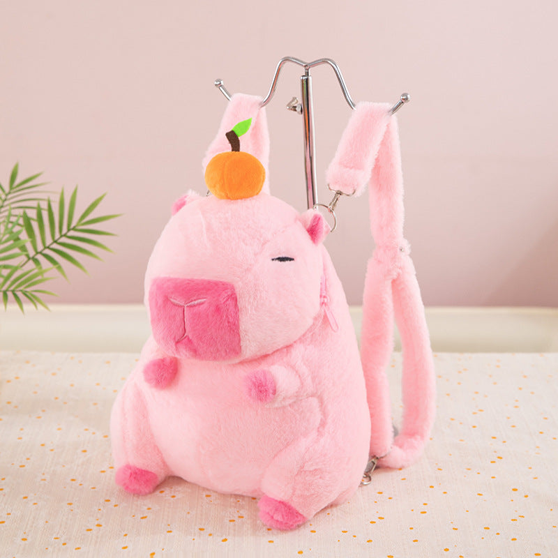Wholesale Capybara Capybara Backpack Plush Toy Doll Backpack for Girls Birthday Gifts