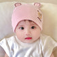 Katu Bear Infant Hat Spring & Fall 3-6-12 Months Male and Female Baby Pullover Hat Cotton 100-Day Sleeping Hat