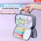 Yuerui Large-Capacity Canvas Multi-Layer Pencil Bag Portable Simple Student Multi-Functional Pencil Bag Satchel Stationery Box