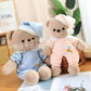 Cute Pajamas Bear Doll Plush Toy Children Cartoon Doll for Girlfriend Birthday Gift Couple Bear