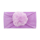 2023 new children's seamless hair band Europe and the United States new baby nylon fur ball headscarf baby hair band