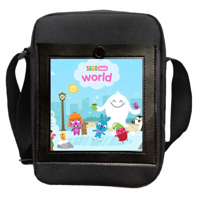 Sago Mini Friends Student Shoulder Bag Men's and Women's Youth Messenger Bag DIY Customized Handheld