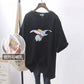 Nursing Top Summer mid-length short-sleeved T-shirt loose postpartum hot mom slimming nursing bottoming shirt