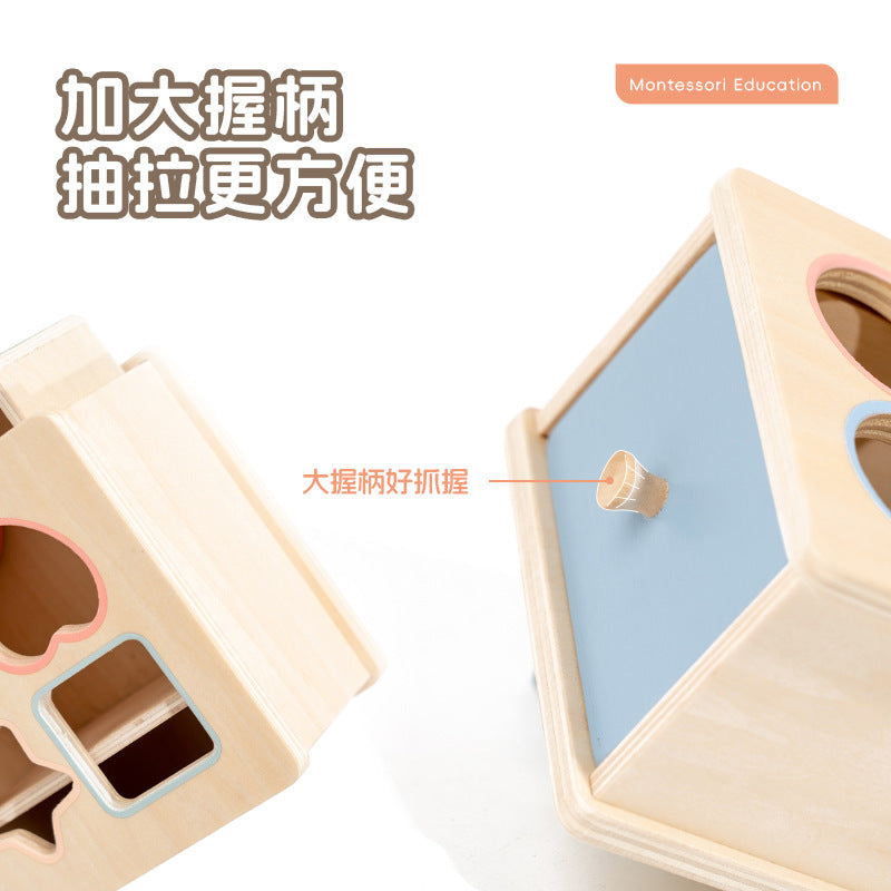 Montessori Classification Early Education Coin Box Baby Color Cognitive Shape Building Blocks Matching Teaching Aids Baby Educational Toys