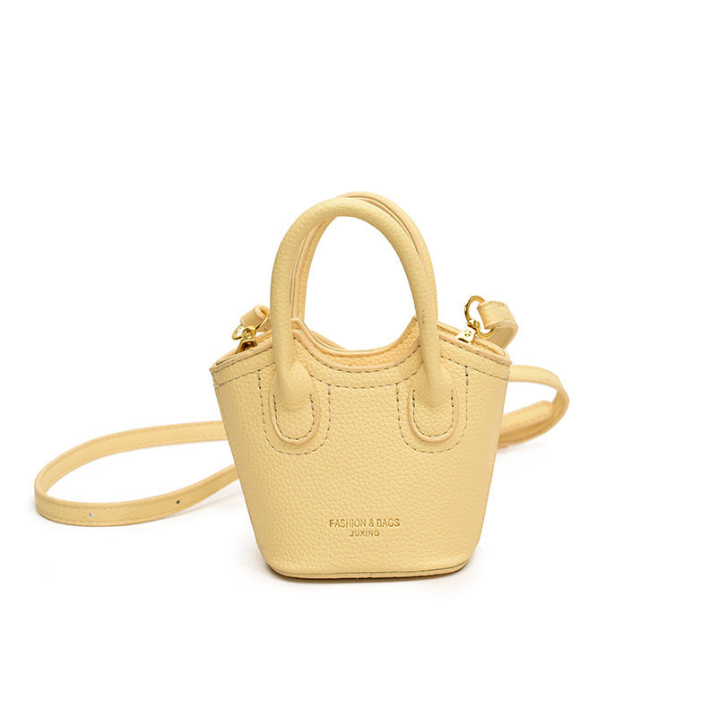 Mini Small Bucket Bag Women's 2024 New Niche Fashionable Messenger Bag Casual Mouth Red Bag Simple Handbag