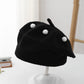 Spring and Autumn Korean Style Baby Boy and Girl Candy Color All-match Knitted Beret Children's Western Style Casual Wool Hat Paintler Hat