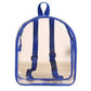 Pvc Transparent Waterproof Portable Backpack Children's Day Fashion Unisex Waterproof Primary School Bag