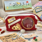Cute Food Pain Bag Pencil Case Ins Style Book Junior High School Student Stationery High-Looking Large-Capacity Pencil Case Pencil Case