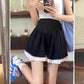 Maternity Shorts Summer Lace Splicing Wide-Leg Casual Pants Loose Outer Wear Sports Air Cotton Pants Skirt