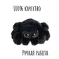 Cross-border simulation small spider doll Luca spider black and white spider doll doll Halloween decoration ornaments