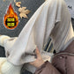 Maternity Pants, Autumn and Winter Style, Woolen, Thickened, Wide-Leg Pants for Outer Wear, High-Waisted, Belly-Supporting, Plus-Size, Straight-Leg, Casual Long Pants with Fleece Lining