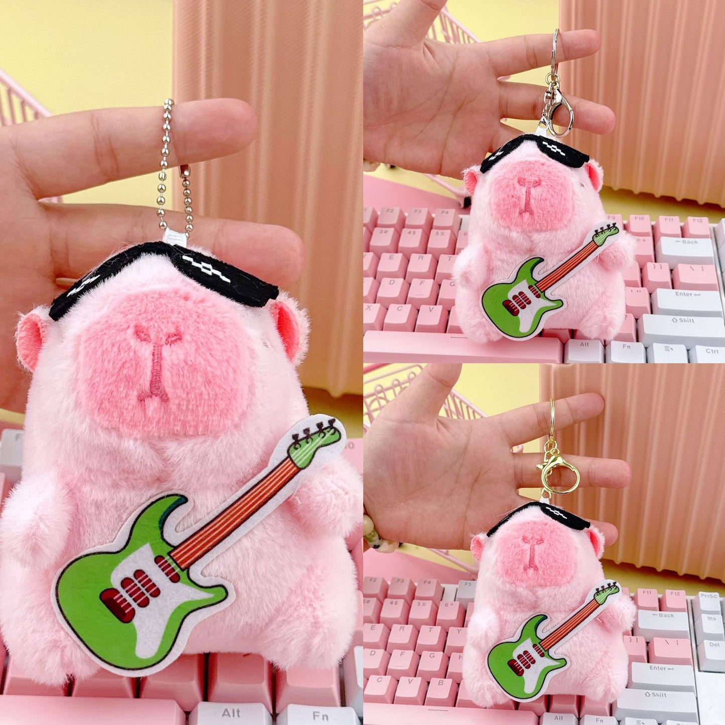 Cross-Border Capybara Mascot Backpack Small Pendant Keychain Chinese Style Zodiac Pendant Couple Ugly Doll