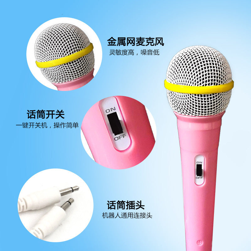 Wholesale early education machine microphone educational toy story machine microphone toy microphone children singing story machine wheat
