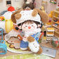 Dropshipping 20cm Baby Clothes Cotton Doll Clothes Cute Pajamas Set Original Antique Han Dynasty Doll Dress up