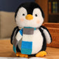 Cute Christmas Penguin Plush Teddy Bear Small Doll Machine Toy Living Room Decoration Children's Gift