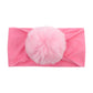 2023 new children's seamless hair band Europe and the United States new baby nylon fur ball headscarf baby hair band