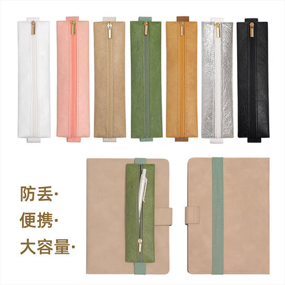Notebook Pen Cover, Ledger Elastic Strap, Elastic Dupont Paper Pen Bag, Business Style Retro Anti-Lost Artifact