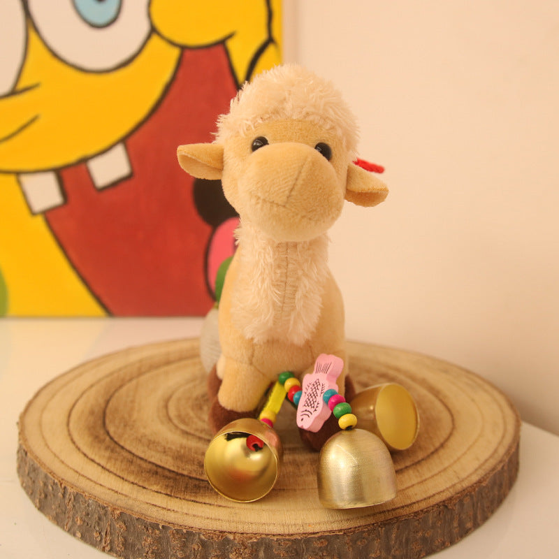 New Cute Cute Desert Bell Camel Pendant Plush Toy Doll Gift Bag Pendant Keychain