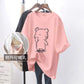 Nursing Tops, Summer Mid-Length Short-Sleeved Side-Opening T-Shirts, Simple and Versatile Nursing Clothes, Summer Clothes for Hot Moms When Going Out