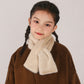 Children's Christmas Autumn and Winter Scarf Plush Warm Cute Cartoon Red New Year Festival Imitation Rabbit Fur Parent-Child Scarf