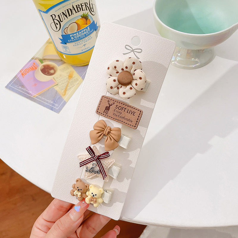 Cute baby lanugo hair small hairpin baby girl does not hurt hair hair clip baby hair small hair clip children's headdress