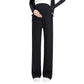 Pregnant women's pants 2024 new pregnant women's pants autumn and winter fleece-lined small pregnancy wide leg pants drawstring straight tube pants
