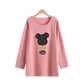 Breastfeeding Long-sleeved T-shirt Top Long-sleeved Korean Pregnant Women Autumn Loose Breastfeeding Moon Clothing Home Pajamas Autumn and Winter