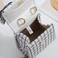 Cross-border new cotton and linen pearl portable children's messenger bag kindergarten children DIY naked bag manufacturers wholesale