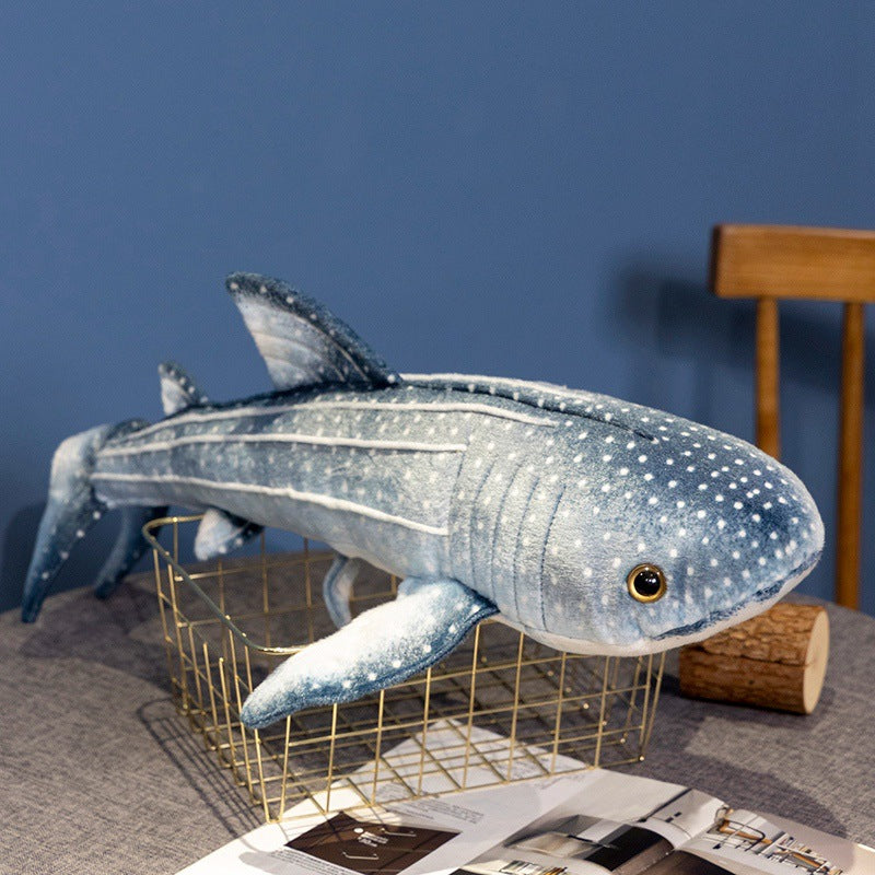 Simulation marine life doll whale pillow shark plush toy holding sleeping pillow children doll gift