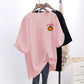 Breastfeeding Summer Top T-Shirt Summer Going Out Hot Mom plus size Fashionable Loose Breastfeeding Dress Slimming Fashionable